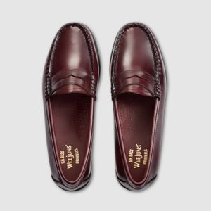 G.H. Bass 1936 Logan Weejuns Burgundy Leather Penny Loafers